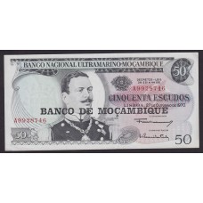 MOZAMBIQUE 1970 BILLETE DE 50 ESCUDOS SIN CIRCULAR UNC